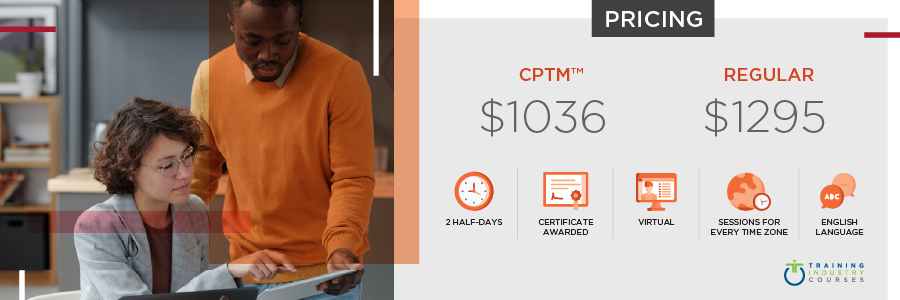 Learning Analytics Certificate Home Learning Analytics Certificate: 2-Half Days, Certificate Awarded, Virtual, Sessions for Every Time Zone, English Language. Cost: $1036 for CPTMs or $1295